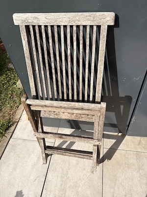 zusammenklappbare Gartenstühle aus Holz Bild 4