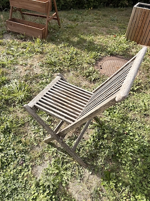 zusammenklappbare Gartenstühle aus Holz Bild 3