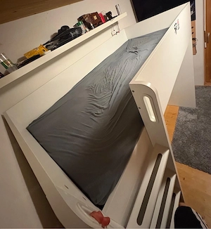 Hochbett Weiß (Ikea SM STAD) Bild 3