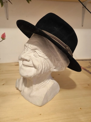 Filzhut schwarz, reine Wolle 