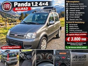 Fiat  Panda  1.2   4 4 mit Pickerle 