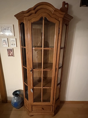 Holzvitrine - sehr gut erhalten  Bild 2