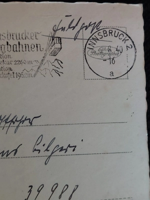 Historische Österreich Feldpostkarte 1940 Bild 3