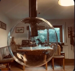 Kugel Pendelleuchte Space Age Bild 3