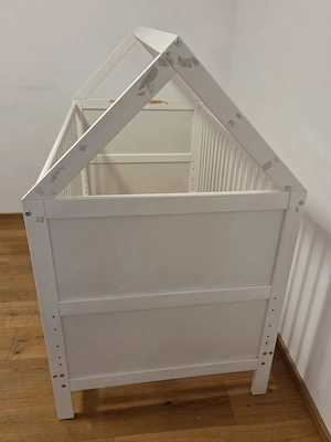 Vollholz Babybett Kinderbett Hausbett Bild 5