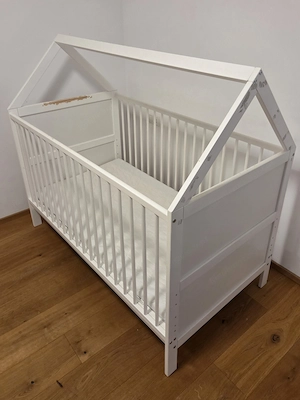 Vollholz Babybett Kinderbett Hausbett