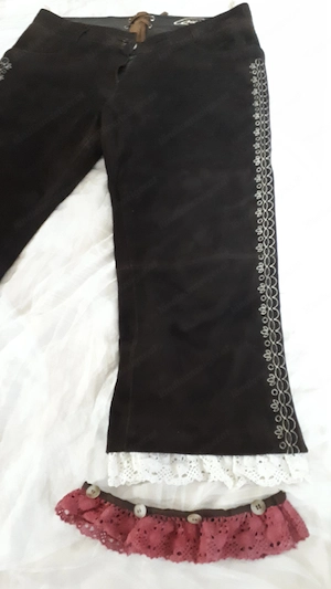 Damenlederhose Echt Leder Gr.40 Länge 75bis 80cm 3 mal getragen Euro 75.- Bild 4