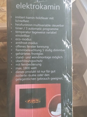 Elektro Heizung Kamin Bild 3