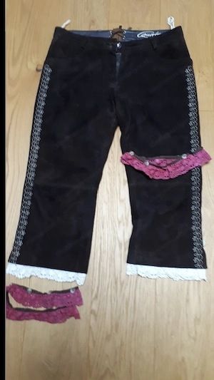 Damenlederhose Echt Leder Gr.40 Länge 75bis 80cm 3 mal getragen Euro 75.- Bild 6
