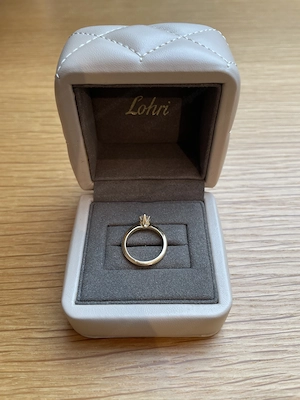 Diamant-Damenring Schweizerqualität einzigartig und handgefertigt Bild 2