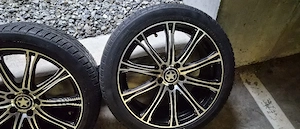 Alufelgen 5x114.3  et 40 mit Winterreifen  Bild 6