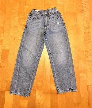 Zara Kinderjeans Gr. 128 - hellblau Used-Look