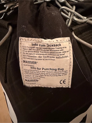 Hammet Boxsack 85 cm, schwer gewicht, kaum benutzt Bild 5