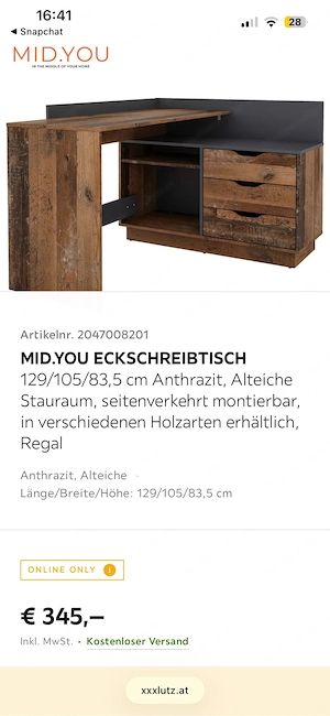 Eckschreibtisch MID.YOU (xxx.lutz) Bild 5