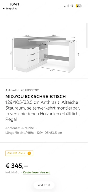 Eckschreibtisch MID.YOU (xxx.lutz) Bild 2