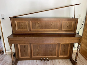 Schimmel Klavier   komplett restauriert   hervorragender Klang   inkl. Klavierbank & Leuchte Bild 2