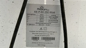 PV Module  36stk  250W  =  9kWp Bild 2
