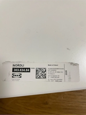Ikea Nordli Deckplatte und Sockel Bild 3