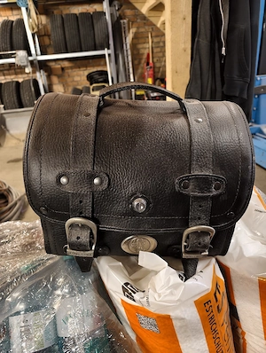 Harley Davidson Sitz +Leder Tasche  Bild 2