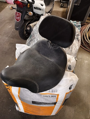 Harley Davidson Sitz +Leder Tasche 