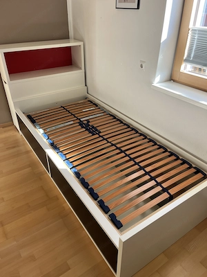 Bett 90x200 mit Kopfteil und Lattenrost Bild 5