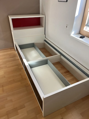 Bett 90x200 mit Kopfteil und Lattenrost Bild 4