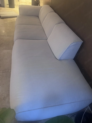 Ecksofa Hudson in Sandy Beige mit XL-Longchair   sehr guter Zustand Bild 2