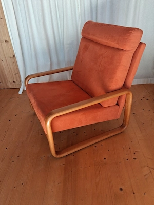 Sitzgruppe im Rolf Benz Stil 80er 90er Nussbaum Alcantara Bild 2