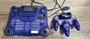 Nintendo N64 Purple tranparent Bild 2