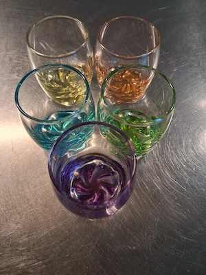 Schnapsglas 5 stück bunt Bild 3