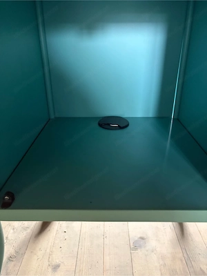 IKEA VETTRE  Metallschrank auf Rollen   Grün Bild 2