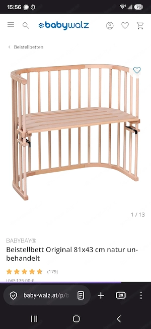 Babybay Matratze & Lacken fürs Beistellbett Bild 2