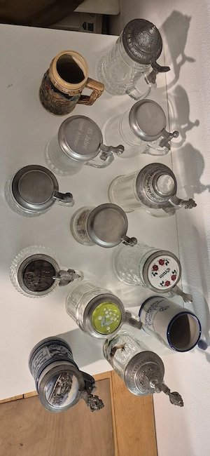 Bierkrüge mit Deckel Bild 4