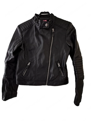 Mädchen Lederjacke, Größe 134 140 Bild 2
