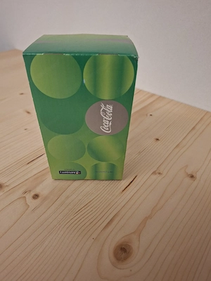 Coca-Cola Glas grün, Original verpackt Bild 2