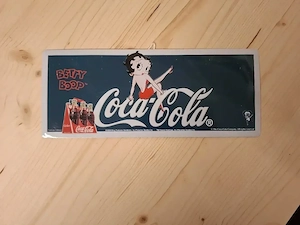 Betty Boop Coca-Cola - Vintage Blechschild - Retro Sammlerstück  Bild 2