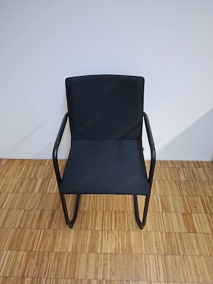  Konferenzstuhl mit Lehne schwarz Bild 2