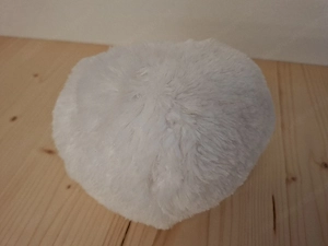 Coca-Cola Plüschball rote Lippen - Coca-Cola Plush Lips   Furry White Ball Bild 4