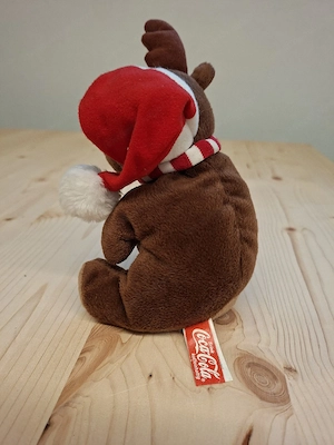 Coca-Cola Kuscheltier Rentier Weihnachten - Sammlerstück Bild 3