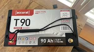 Accurat Traction T90 LiFePo   90 Ah LiFePO . Bordbatterie für Camper Bild 2