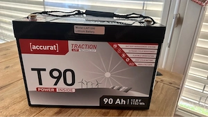 Accurat Traction T90 LiFePo   90 Ah LiFePO . Bordbatterie für Camper Bild 3