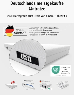 80x200 cm Bodygard Antikartell-Matratze von Bett 1 Bild 3