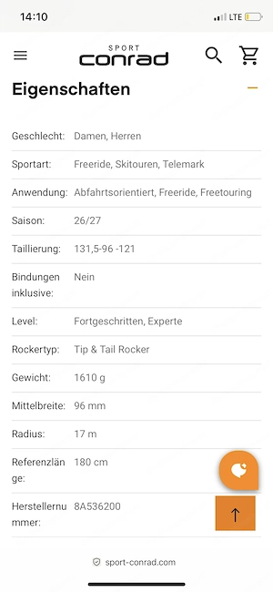 Neue Blizzard Rustler 9 168 cm inkl. Bindung Bild 3