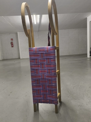 Schlitten Hörnerrodel Buchenholz Bild 2