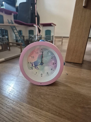 Kinderwecker Einhorn rosa