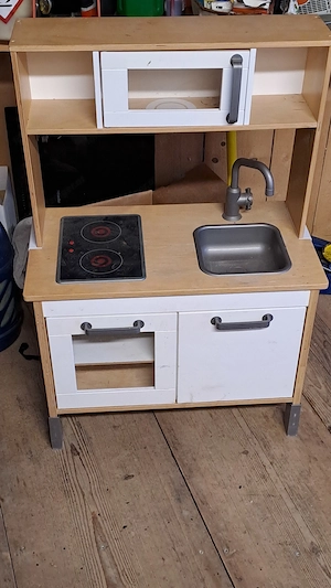 Kinderpuppenwagen samt Küche - schönes Spielzeug Bild 4