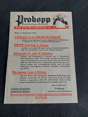 Historische Prokopp Lotterie  Bild 3