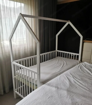 Gitterbett 2 in 1 inkl. Matratze Bild 3
