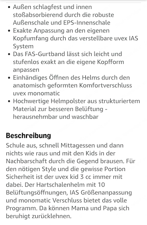 uvex Kid 3 cc - Kinder Fahrradhelm Bild 5