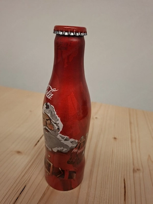 Coca-Cola Aluminium-Sammlerflasche 2012 - ungeöffnet Bild 2